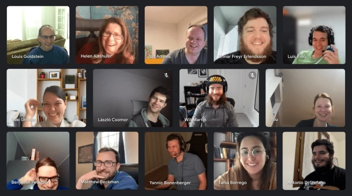 February 2022: Playing Codenames at our monthly team games February 2022: Playing Codenames at our monthly team games